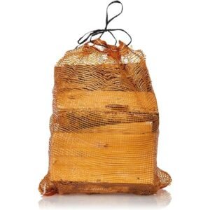 Birch firewood in 22l bags
